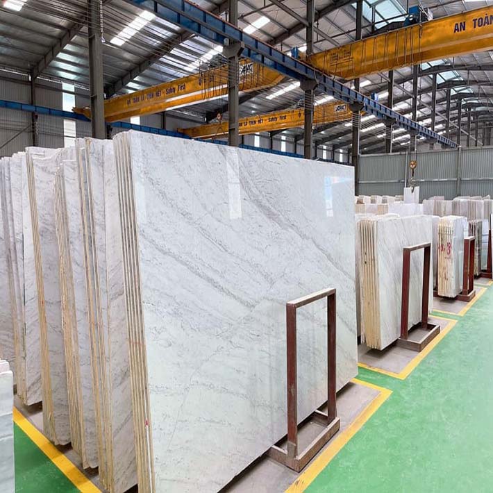 đá hoa cương marble onyx trắng vân xanh